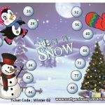 Winter Theme Housie Ticket (24 Tickets)