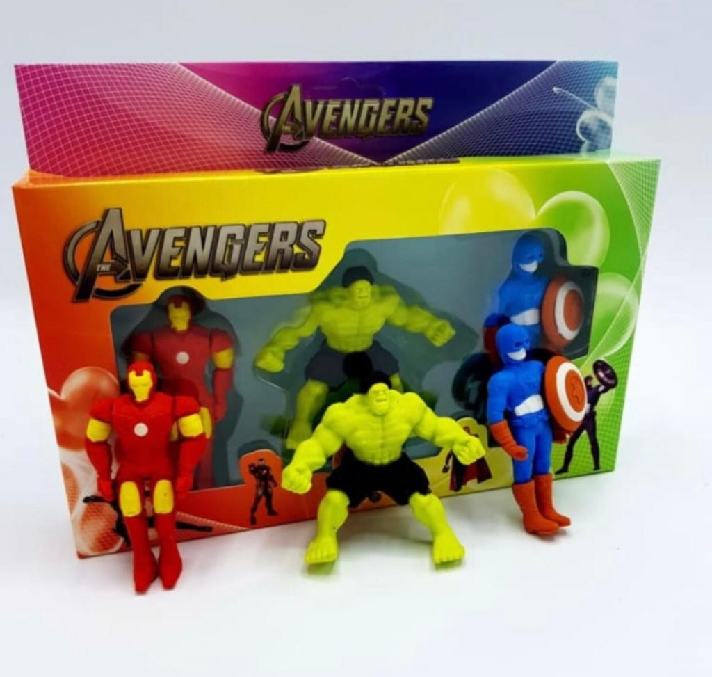 Avengers Eraser Pack (3 erasers in one pack) - Craftgami