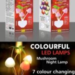 Mushroom Night Lamp (LED) with inbuilt Light Sensor