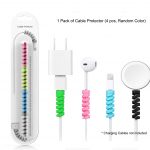 Spiral Cable Protector Cover Set of 1 (4 Pieces in 1 Pack)