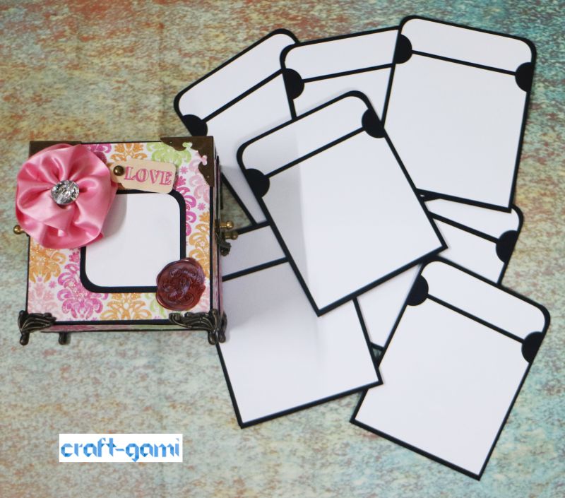 Accordion Tag Album Handmade (Love Theme) - Craftgami