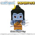 Craftgami - Lord Shiva Paper Toy (DIY, Cut and make toy)