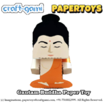 Craftgami - Gautam Buddha Paper Toy (DIY, Cut and make toy)