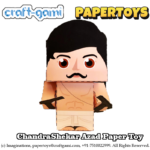 Craftgami - Chandra Shekhar Azaad Paper Toy (DIY, Cut and make toy)
