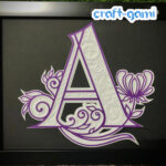 Layered cut Alphabet Frames (8”x10” size) - Alphabet A