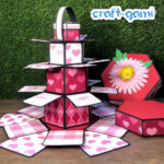 Hexagonal Tower Explosion Box - Love theme