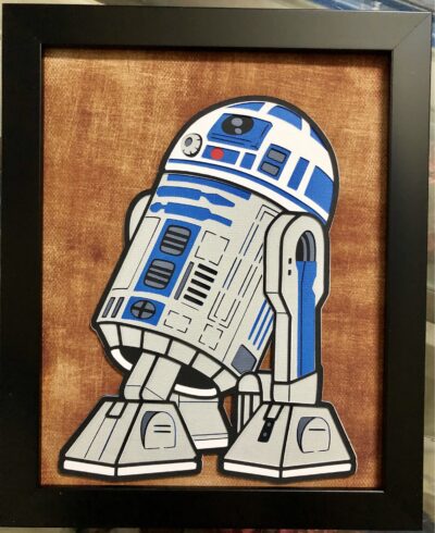 Layered Frame - R2D2 ( Star wars) Size : 8” x 10” - Craftgami