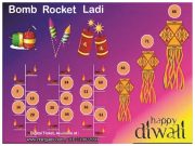 Diwali Theme - 6 Digital Tambola Tickets (20 Tickets, pdf file) Set 1