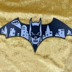 3d printed dual Color Batman panel