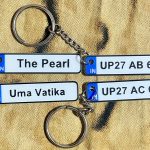 Customised Number Plate Keychain (Plastic) - 1 pc