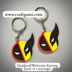 Deadpool/Wolverine Keychain (pack of 2 keychains)