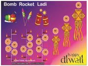 Diwali Theme - 6 Digital Tambola Tickets (20 Tickets, pdf file) Set No 5