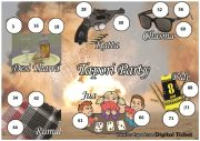 Tapori Theme Digital Tambola Tickets (20 Tickets, pdf file) Set A