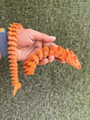 Articulated Aqua Dragon - 50 cm long (Dark Orange)