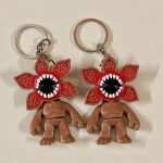 Demogorgon keychain articulated 3d printed - pack of 2 keychains