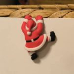 Cute 3d printed Climbing Santa (Mini - 1 pc)