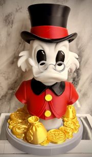 Scrooge McDuck Bust Fan Art (3d printed, 15 inch tall)