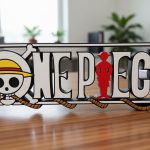 3d printed One Piece Logo for table/shelf decor (Fan Art)